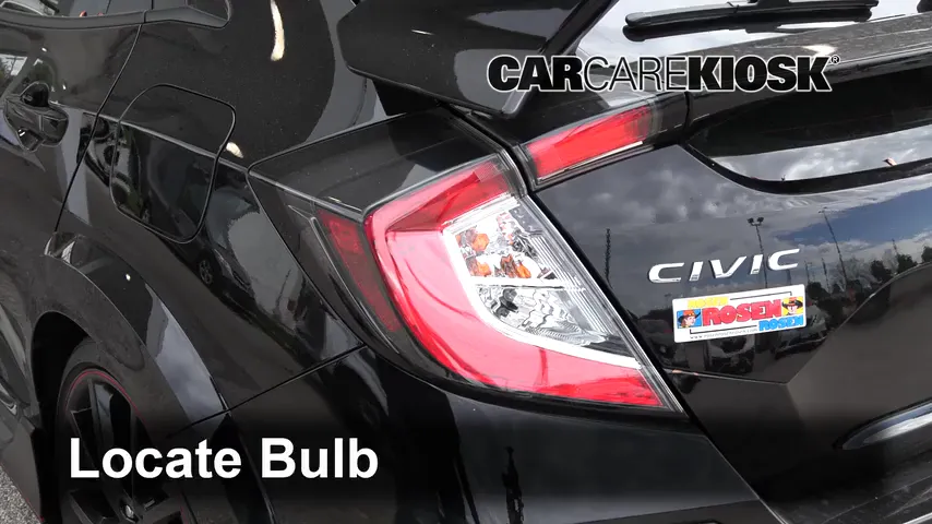 2019 Honda Civic Type R 2.0L 4 Cyl. Turbo Lights Tail Light (replace bulb)